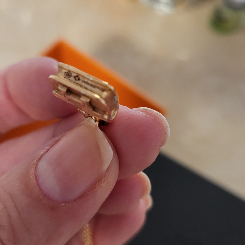 18K Rose gold Hermes Constance necklace - Picture 9 of 10